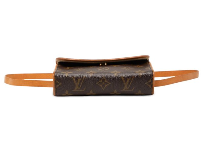 Pochette Florentine Monogramma Marrone Louis Vuitton - vista 3