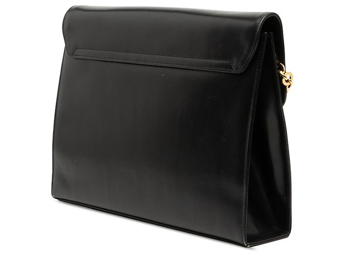 Gancini Salvatore Ferragamo Borsa a tracolla Vara in pelle nera con stampa coccodrillo Ferragamo Nero - vista 2