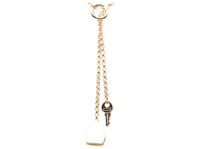 Halskette Anhänger Kelly Clochette aus 18k Roségold Klein Hermès Pink Golden - Ansicht 2