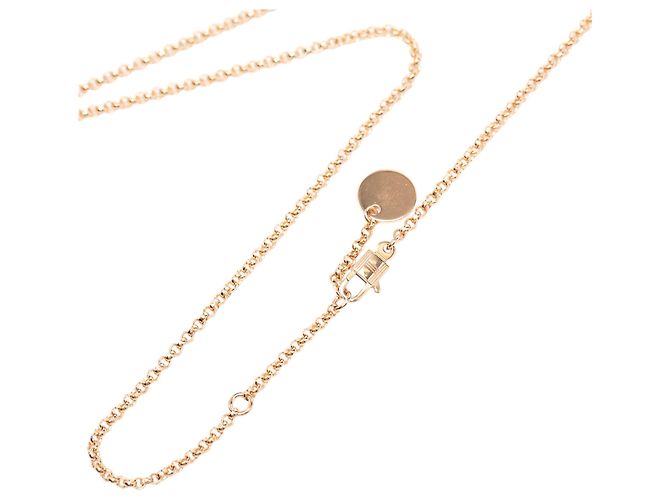 Halskette Anhänger Kelly Clochette aus 18k Roségold Klein Hermès Pink Golden - Ansicht 6