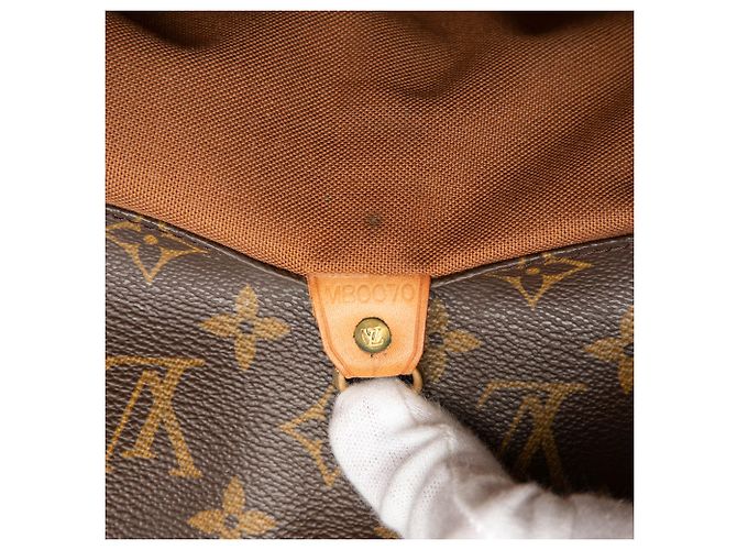 Braune Monogramm Einkaufstasche Louis Vuitton - Ansicht 6