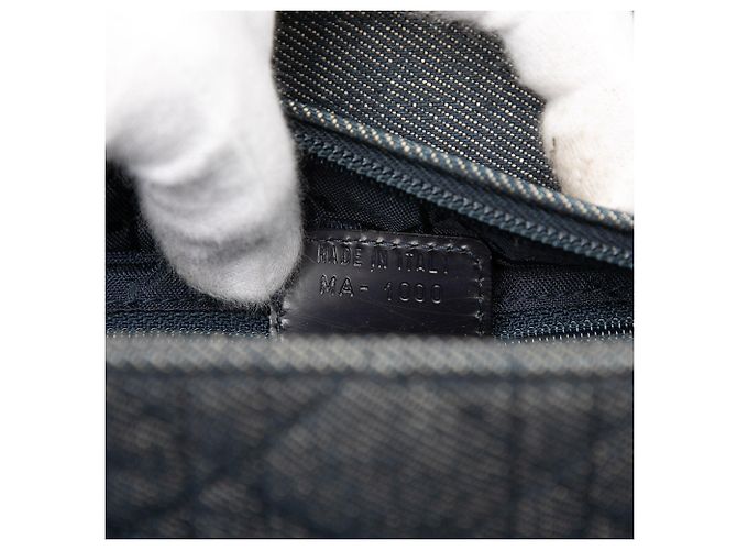 Dior Blu Medio Denim Cannage Lady Dior - vista 6