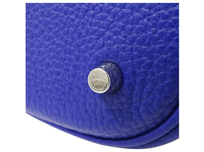 Borsa Hermès Picotin Lock GM in Blu Elettrico - vista 11