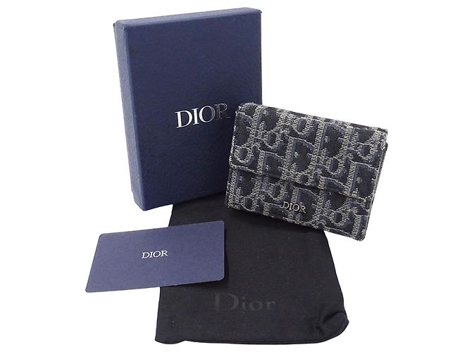 Billetera Tri-Fold Christian Dior Azul marino - vista 6