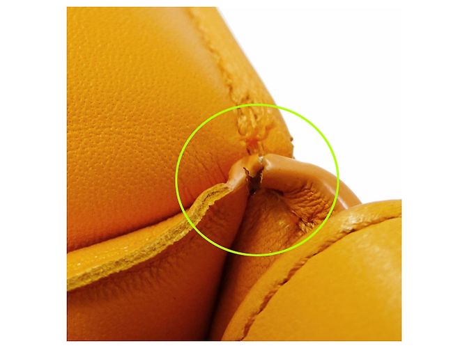 Borsa a Spalla Cassette Bottega Veneta Arancione - vista 12