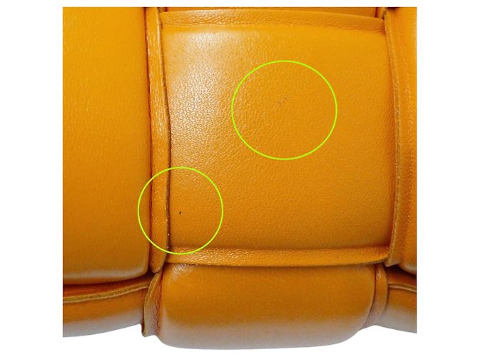 Borsa a Spalla Cassette Bottega Veneta Arancione - vista 9
