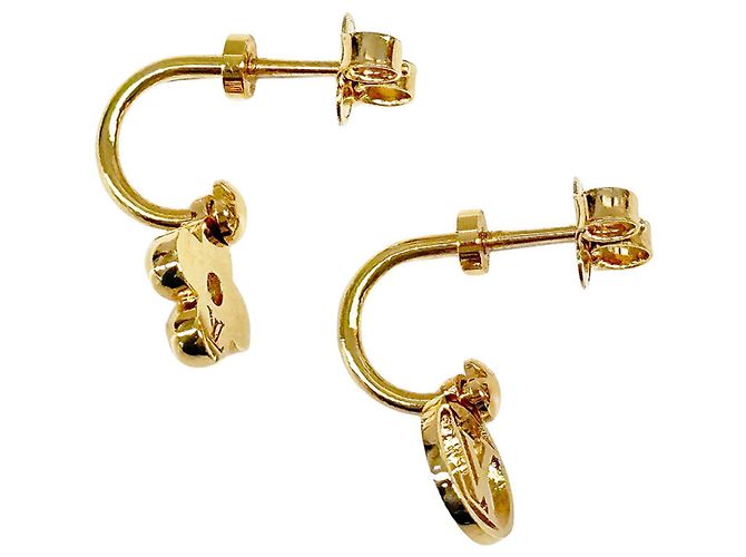Orecchini placcati in oro Louis Vuitton D'oro - vista 2