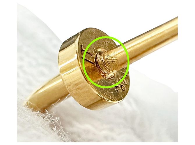 Orecchini placcati in oro Louis Vuitton D'oro - vista 6