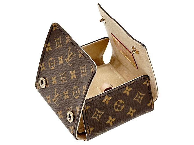 Custodia per gioielli monogramma marrone di Louis Vuitton - vista 7