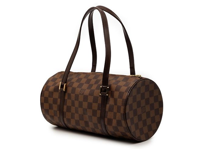 Borsa Louis Vuitton Damier Papillon 30 Marrone - vista 2
