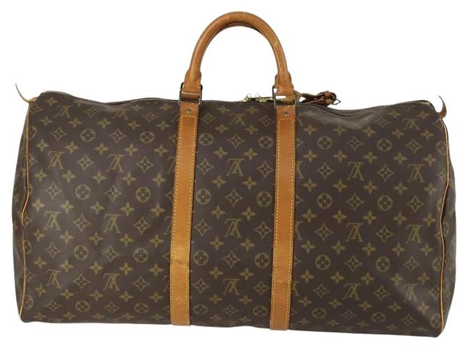 Louis Vuitton Keepall Monogram Canvas 55 Marrone - vista 2