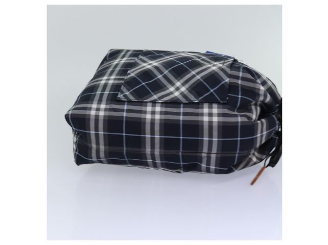 Burberry Nova Check Etichetta Blu Nylon Nero - vista 3