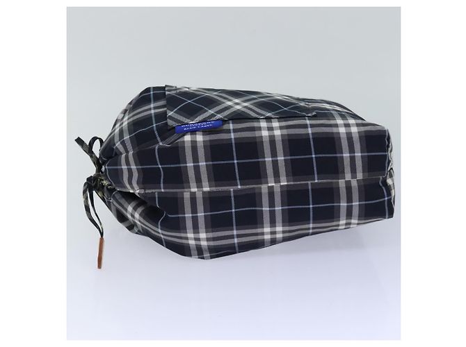 Burberry Nova Check Etichetta Blu Nylon Nero - vista 4