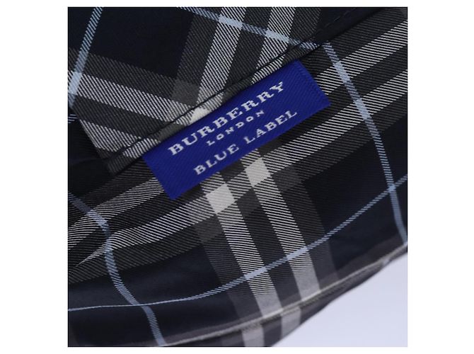 Burberry Nova Check Etichetta Blu Nylon Nero - vista 6