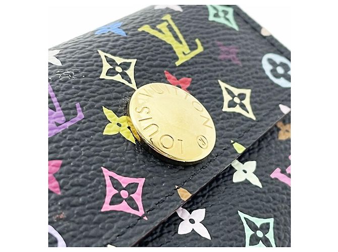 Louis Vuitton Monogram Multicolore Coin Purse Black - view 4