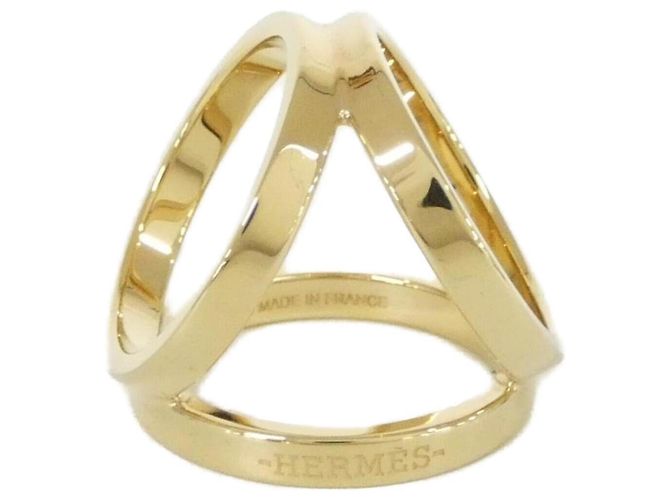 Ring Hermès Sciarpa Muffler Anello Hermes Trio 601472S D'oro - vista 2