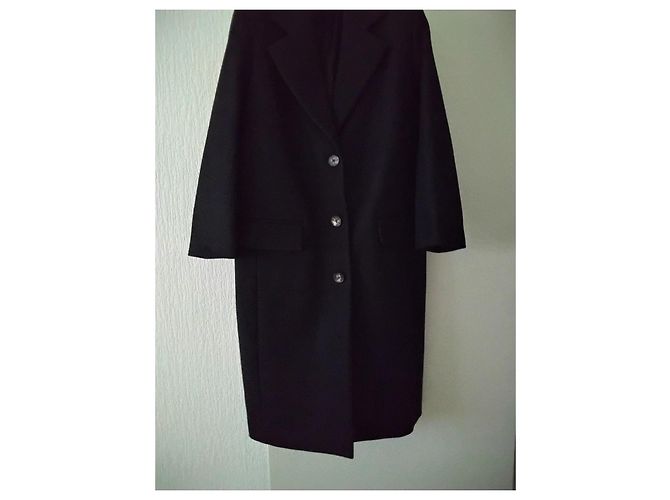 The Row T.8 Wool Coat Black - view 3