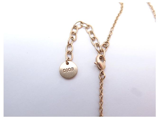 Christian Dior NUOVO COLLIER DIOR SAUTOIR PENDENTE API PERLA 94,5 CM COLLANA IN METALLO D'oro - vista 6
