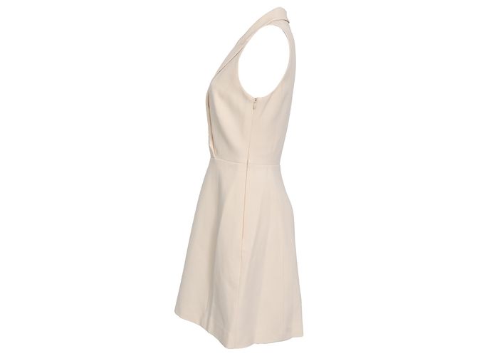 Vestido Mini Blazer Theory en Triacetato Blanco Crudo - vista 2