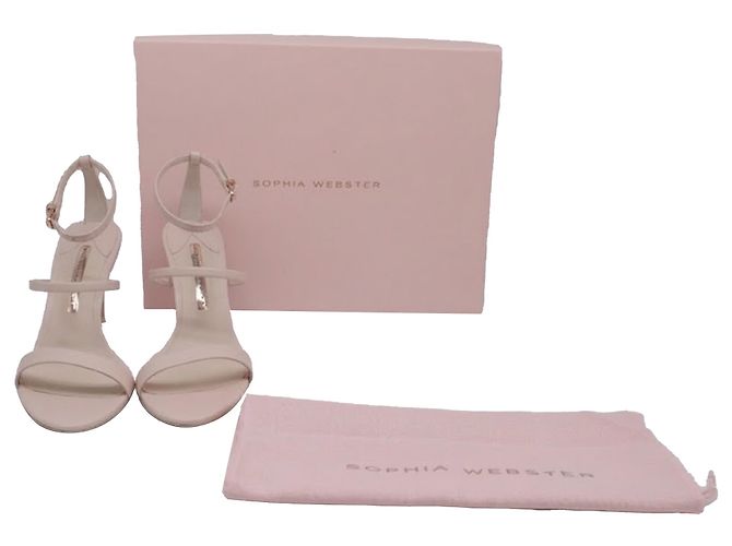 Sandali con cinturino alla caviglia Sophia Webster in pelle rosa nudo - vista 6