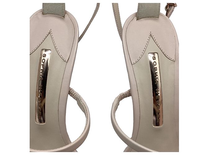 Sandali con cinturino alla caviglia Sophia Webster in pelle rosa nudo - vista 9