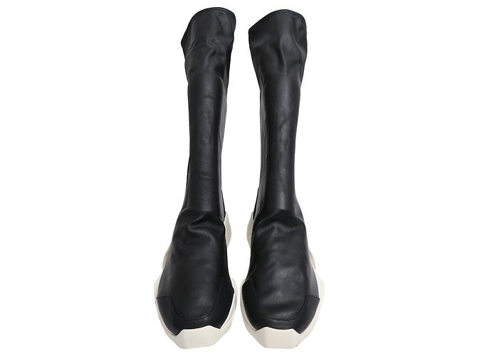 Botas Level Sock Runner Rick Owens x Adidas en Cuero Negro - vista 2