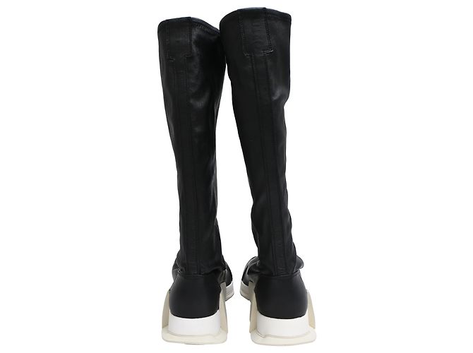 Botas Level Sock Runner Rick Owens x Adidas en Cuero Negro - vista 3