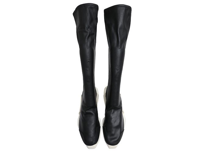 Botas Level Sock Runner Rick Owens x Adidas en Cuero Negro - vista 5