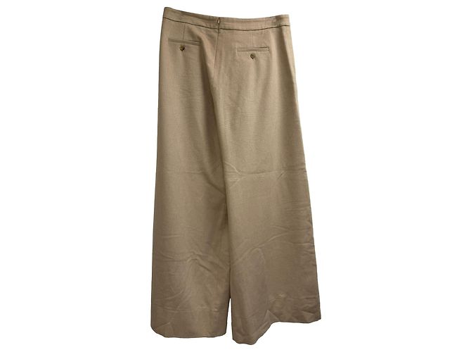 Calça Larga Max Mara em Bege Camelo - vista 2