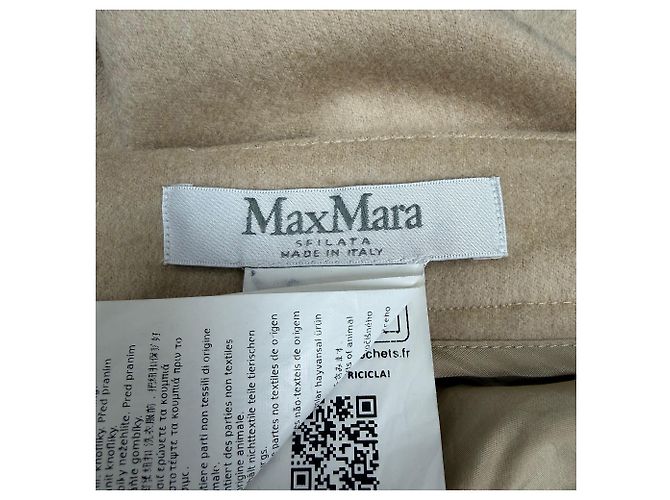 Calça Larga Max Mara em Bege Camelo - vista 3
