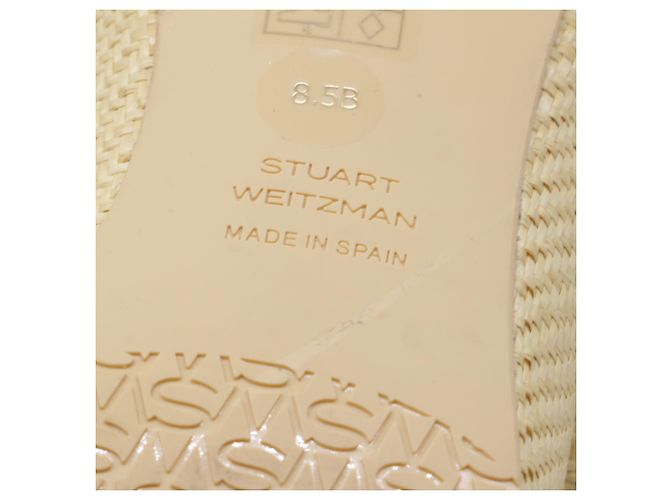 Bailarinas Sleek Bow en Raffia Crema de Stuart Weitzman Blanco Crudo - vista 7