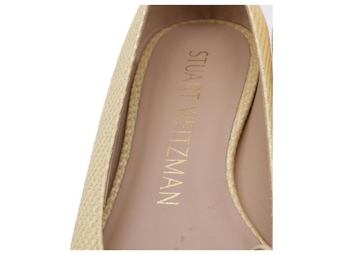 Bailarinas Sleek Bow en Raffia Crema de Stuart Weitzman Blanco Crudo - vista 8
