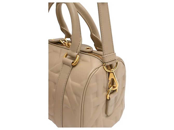 Borsa a mano Dior Groove 20 in pelle di vitello beige - vista 10