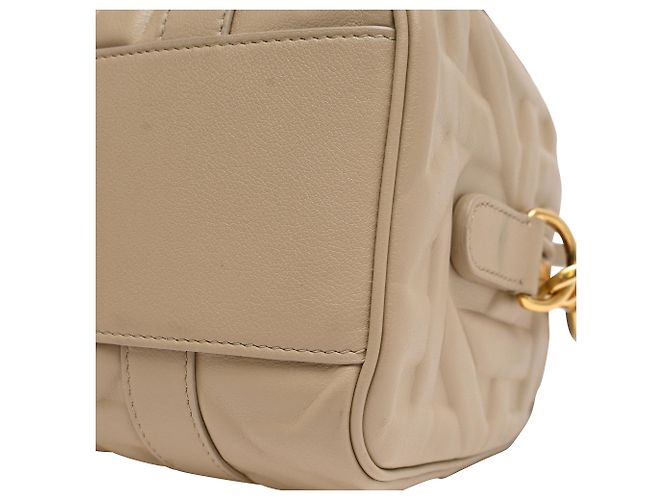 Borsa a mano Dior Groove 20 in pelle di vitello beige - vista 15