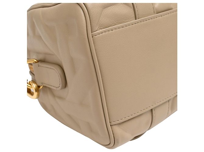Borsa a mano Dior Groove 20 in pelle di vitello beige - vista 16