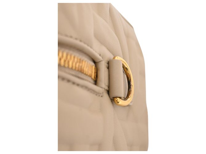 Borsa a mano Dior Groove 20 in pelle di vitello beige - vista 17
