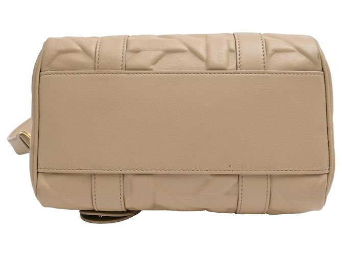 Borsa a mano Dior Groove 20 in pelle di vitello beige - vista 4