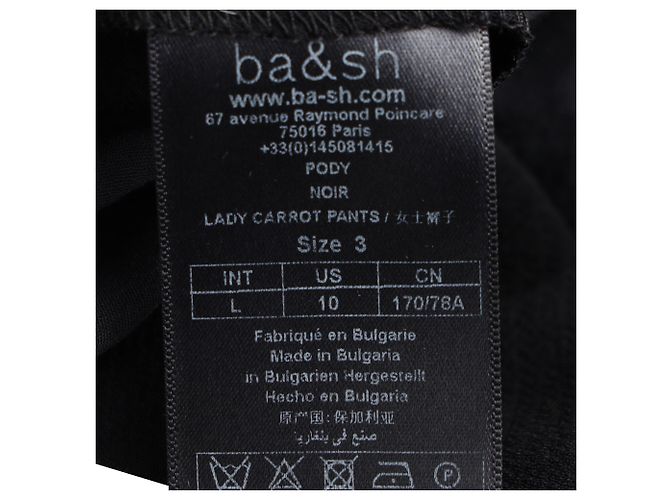 Pantalones Ba&sh en poliéster negro - vista 5