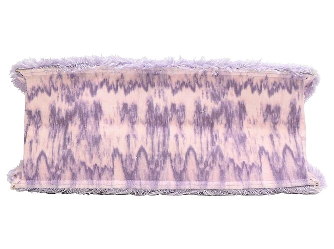 Borsa tote tie-dye Sandro Kasba in tela di cotone viola Porpora - vista 4