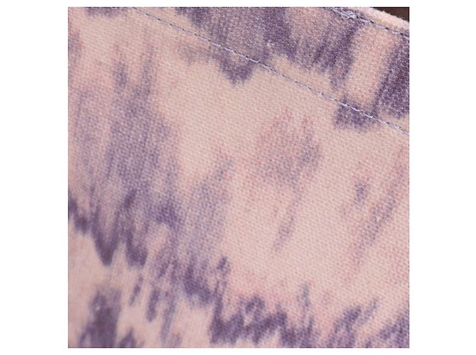 Borsa tote tie-dye Sandro Kasba in tela di cotone viola Porpora - vista 8
