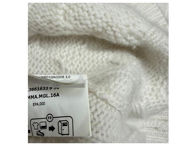 Suéter de punto de cachemira blanca Max Mara Blanco Crudo - vista 5