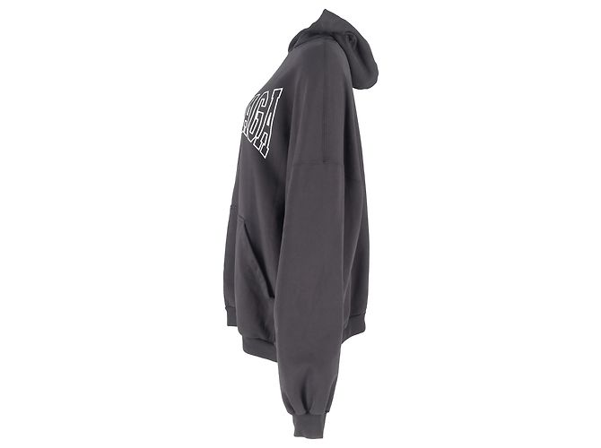 Everyday Sudadera de algodón gris con estampado de logo Boxing de Balenciaga - vista 2
