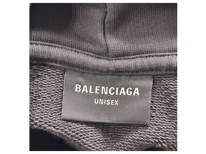 Everyday Sudadera de algodón gris con estampado de logo Boxing de Balenciaga - vista 5