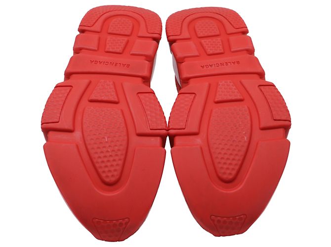 Baskets Speed Balenciaga en polyester rouge - vue 7