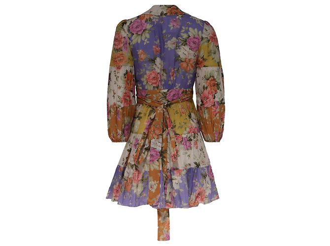 Vestido Mini Envolvente con Cinturón Pattie de Zimmermann en Algodón con Estampado Floral - vista 4