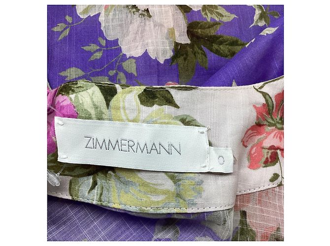 Vestido Mini Envolvente con Cinturón Pattie de Zimmermann en Algodón con Estampado Floral - vista 6