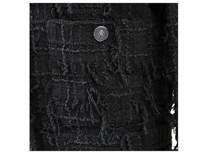 Timeless Chaqueta de tweed de algodón Chanel P72388 Azul - vista 13