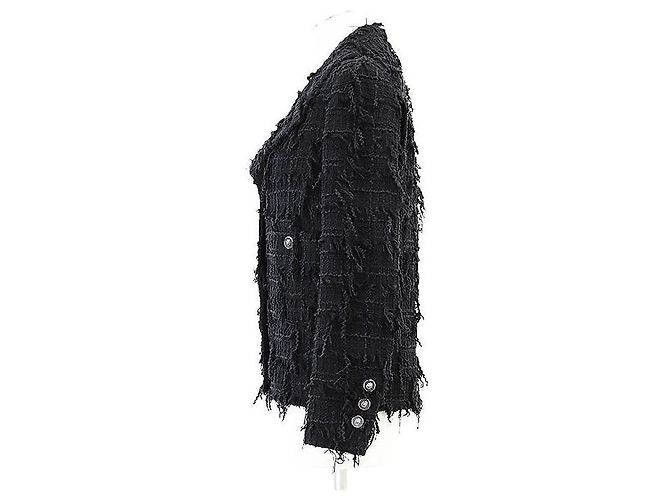 Timeless Chaqueta de tweed de algodón Chanel P72388 Azul - vista 15
