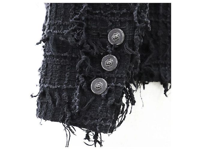 Timeless Chaqueta de tweed de algodón Chanel P72388 Azul - vista 16