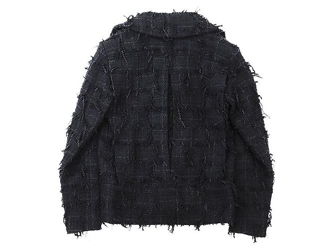 Timeless Chaqueta de tweed de algodón Chanel P72388 Azul - vista 17